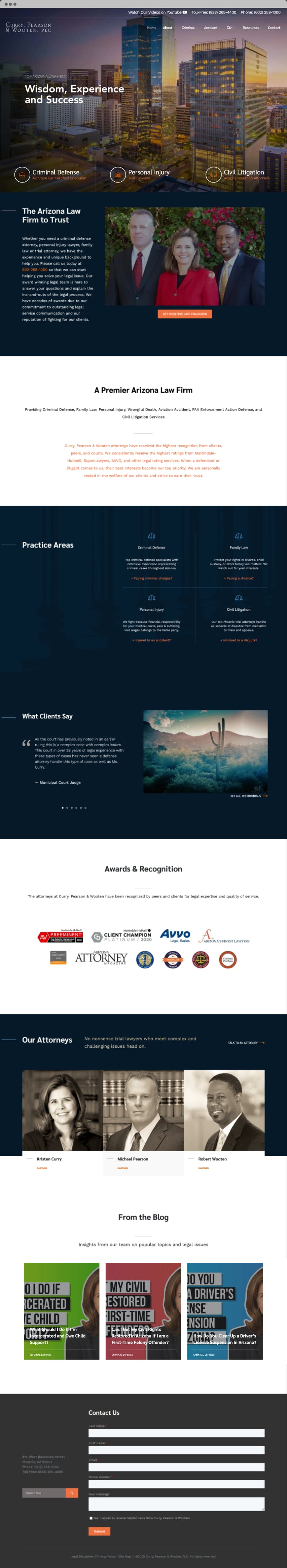 Case study of a law firm website