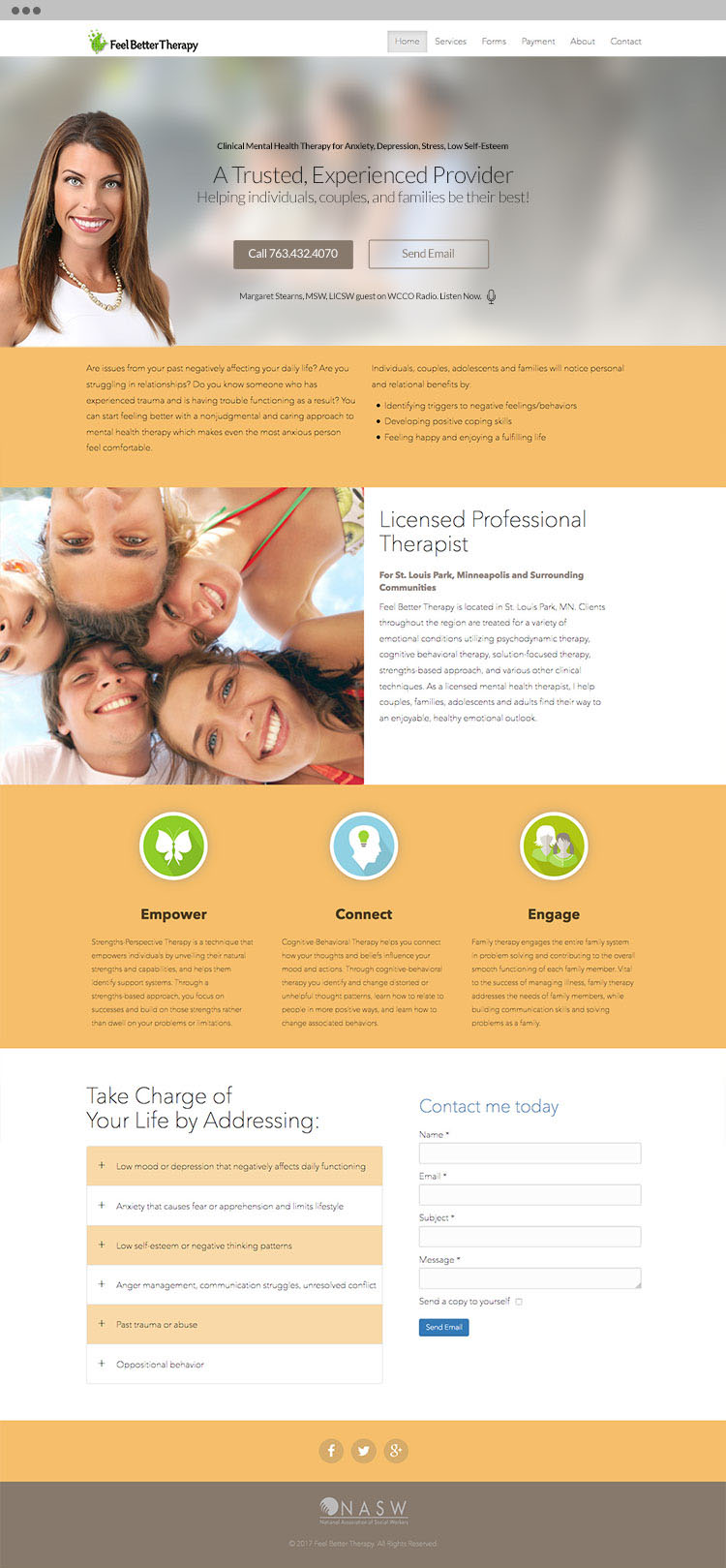Case study of a mental health provider website